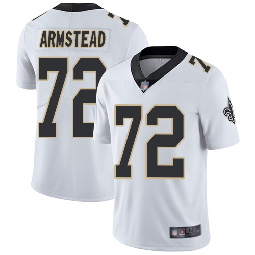 Men New Orleans Saints Limited White Terron Armstead Road Jersey NFL Football #72 Vapor Untouchable Jersey